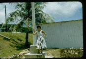 Saipan 1956 Collection, No. 43 Woman Next To Pole